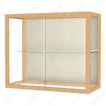 Waddell Heirloom 894 Wall or Top Case for Heritage Counter w/ Mirror Back & Oak Finish Frame - 36