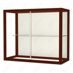 Waddell Heirloom 894 Wall or Top Case for Heritage Counter w/ White Back & Hardwood Finish Frame - 36