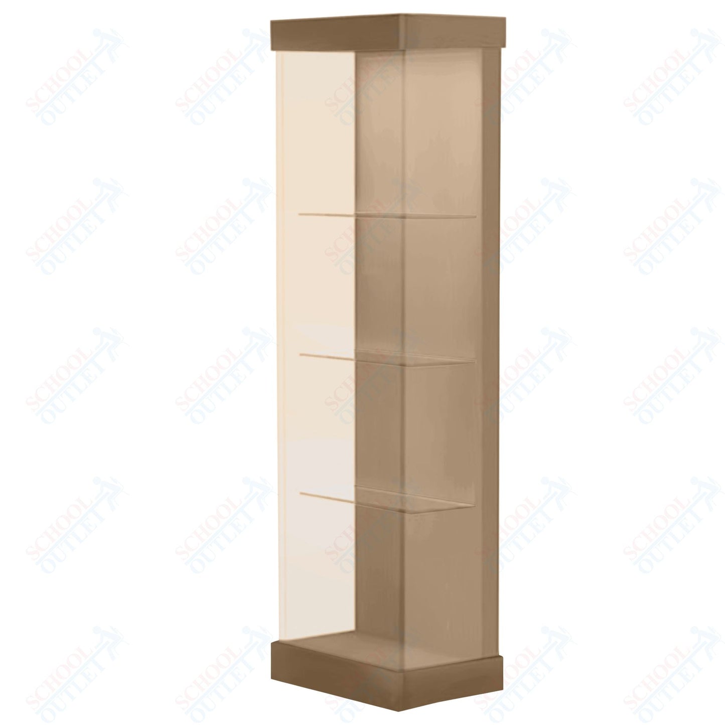 Waddell Vantage 24"W Modern Floor Case Wood Laminate - Left Sliding Door(Waddell WAD - VANT24L) - SchoolOutlet
