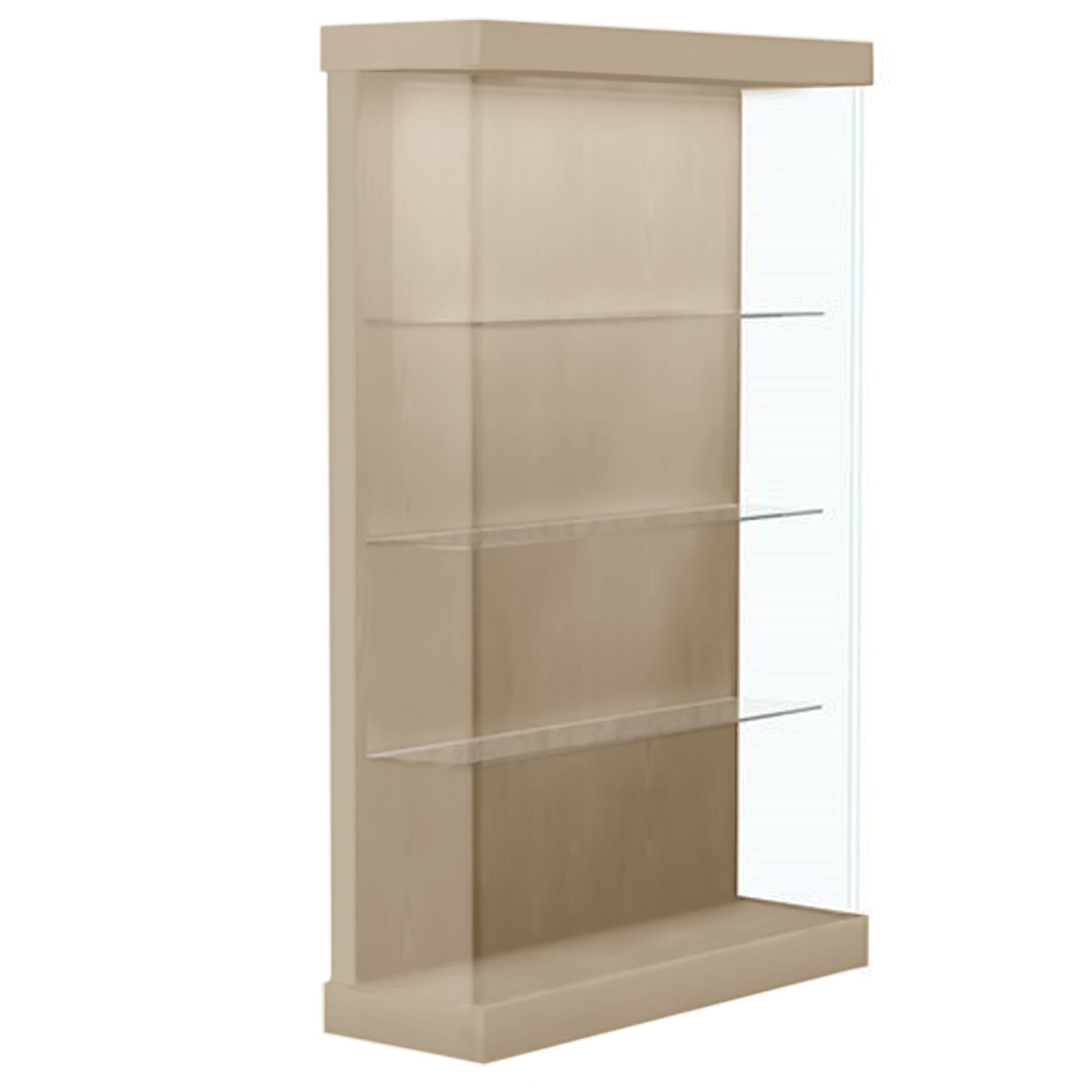 Waddell Vantage 48"W Modern Floor Case Wood Laminate - Right Sliding Door(Waddell WAD - VANT48R) - SchoolOutlet