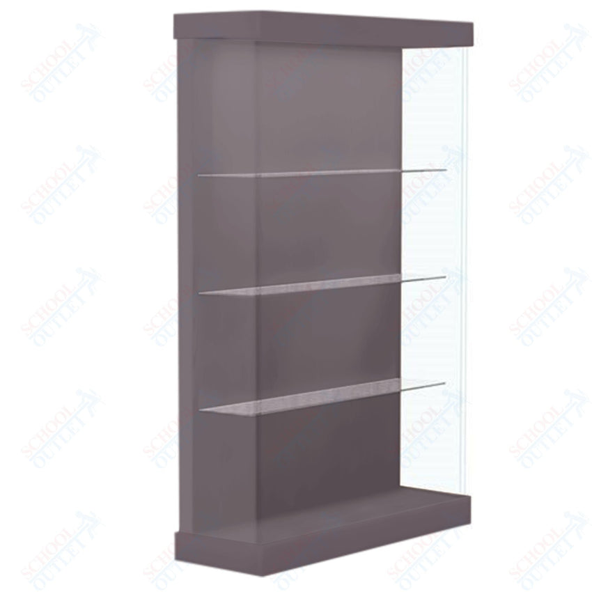 Waddell Vantage 48"W Modern Floor Case Wood Laminate - Right Sliding Door(Waddell WAD - VANT48R) - SchoolOutlet