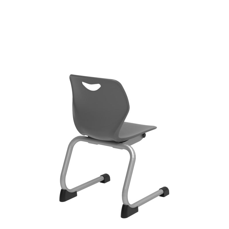 WB Manufacturing 14"H Sconnie School Stack Chair, Silver Cantilever Legs (WBM - CHR14 - C) - SchoolOutlet