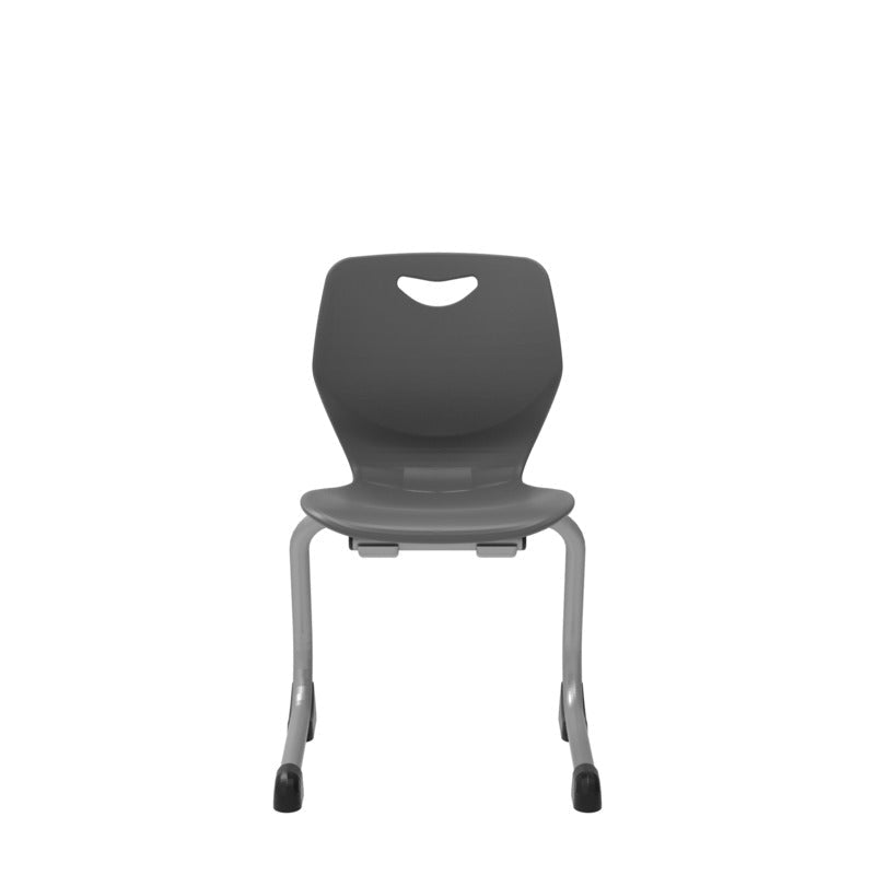 WB Manufacturing 14"H Sconnie School Stack Chair, Silver Cantilever Legs (WBM - CHR14 - C) - SchoolOutlet