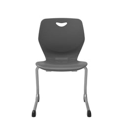 WB Manufacturing 16"H Sconnie School Stack Chair, Silver Cantilever Legs (WBM-CHR16-C)
