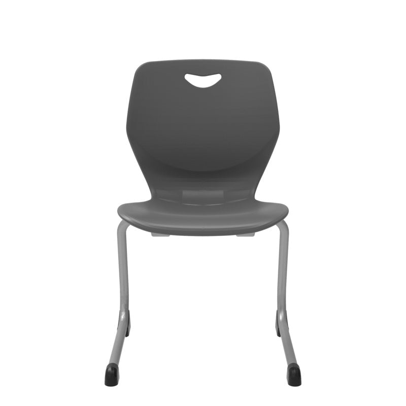 WB Manufacturing 16"H Sconnie School Stack Chair, Silver Cantilever Legs (WBM - CHR16 - C) - SchoolOutlet