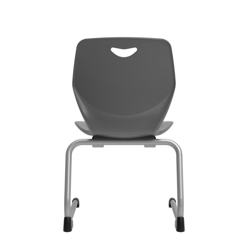 WB Manufacturing 16"H Sconnie School Stack Chair, Silver Cantilever Legs (WBM - CHR16 - C) - SchoolOutlet