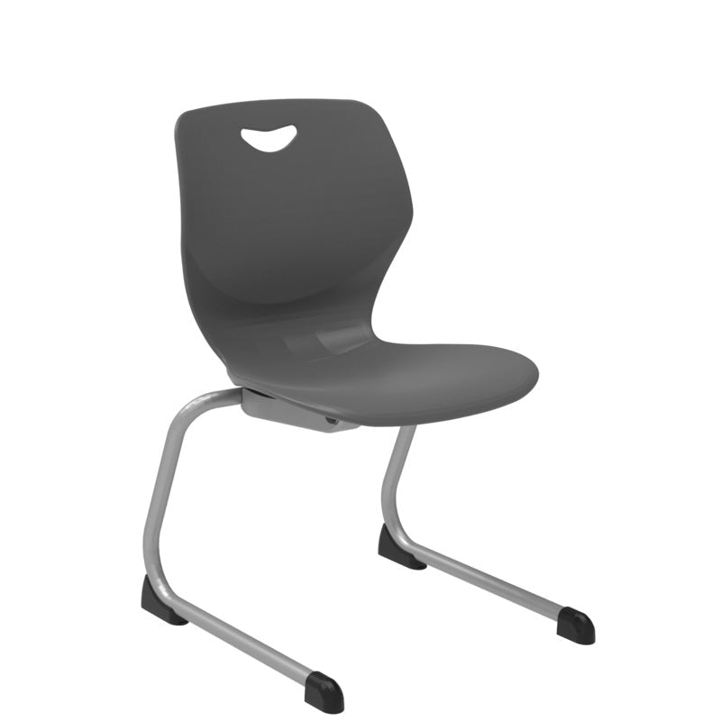 WB Manufacturing 16"H Sconnie School Stack Chair, Silver Cantilever Legs (WBM - CHR16 - C) - SchoolOutlet