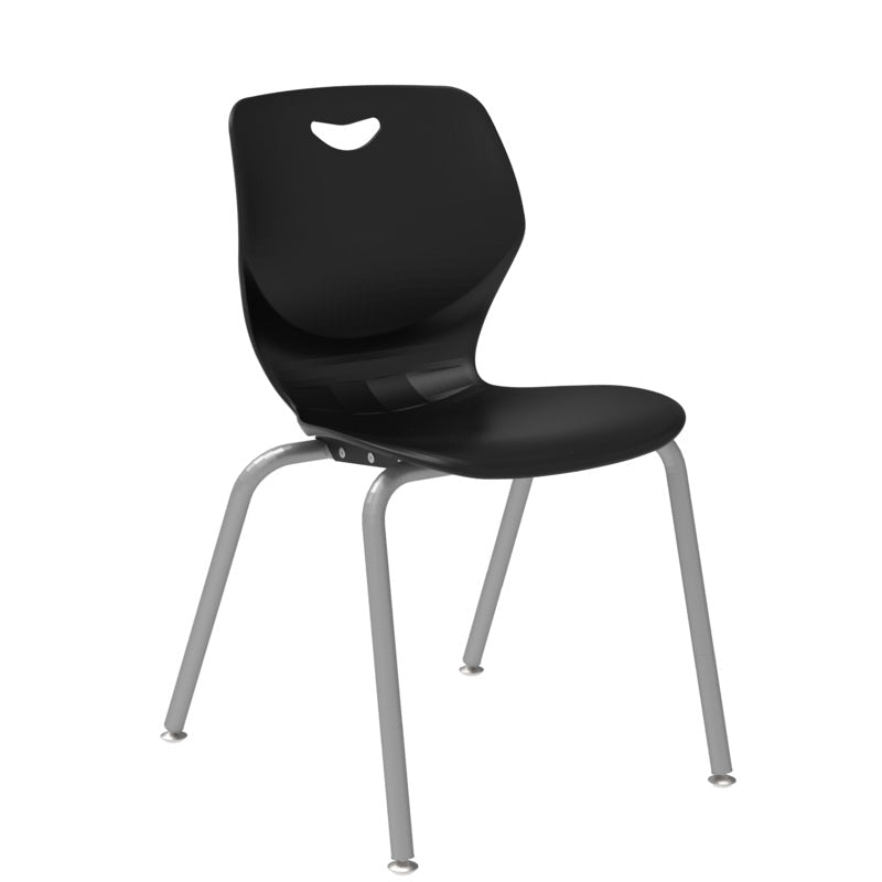 WB Manufacturing 18"H Sconnie School Stackable Chair, 4 - legged Classroom Seat with Glides (WBM - CHR18 - 4) - SchoolOutlet