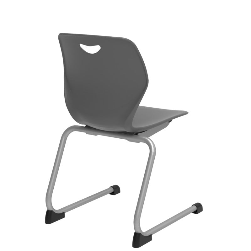 WB Manufacturing 18"H Sconnie School Stack Chair, Silver Cantilever Legs (WBM - CHR18 - C) - SchoolOutlet