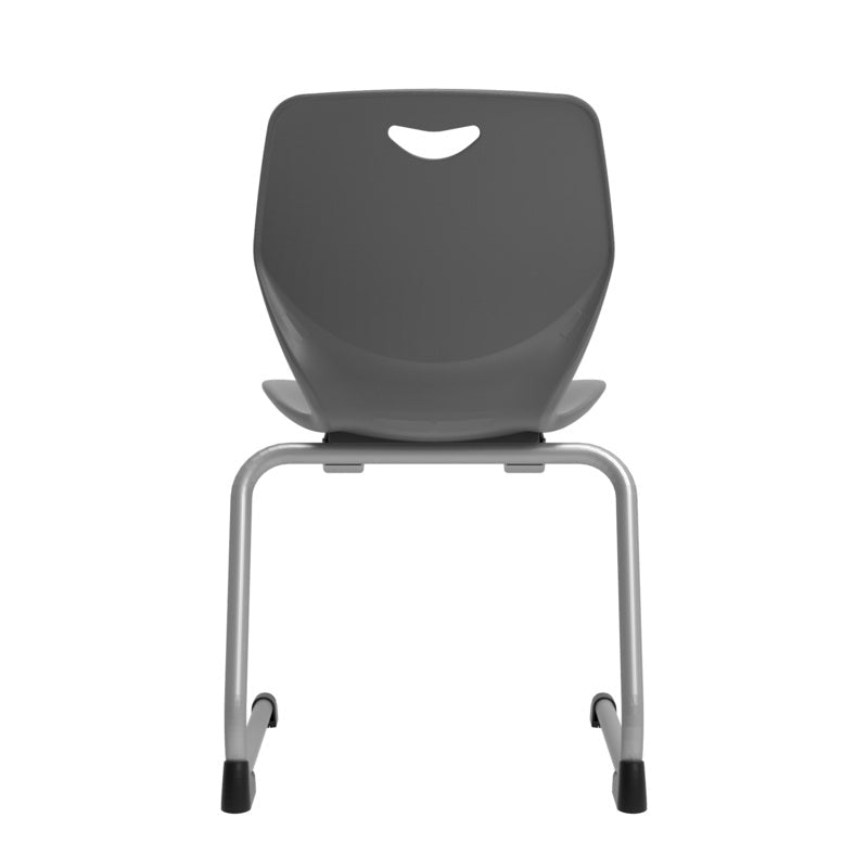 WB Manufacturing 18"H Sconnie School Stack Chair, Silver Cantilever Legs (WBM - CHR18 - C) - SchoolOutlet