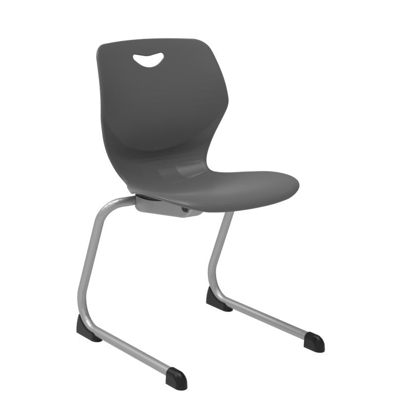 WB Manufacturing 18"H Sconnie School Stack Chair, Silver Cantilever Legs (WBM - CHR18 - C) - SchoolOutlet