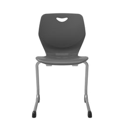 WB Manufacturing 18"H Sconnie School Stack Chair, Silver Cantilever Legs (WBM-CHR18-C)