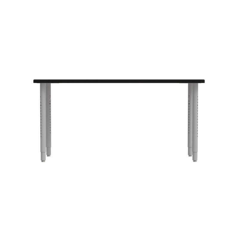 WB Manufacturing ELO Rectangular School Classroom Table, 24" x 60", Adjustable Height 26.25" - 40.25" Silver 2" Legs with Nylon Glides (WBM - ELP7071 - ADJG4 - C88) - SchoolOutlet