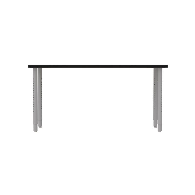 WB Manufacturing ELO Rectangular School Classroom Table, 24" x 60", Adjustable Height 26.25" - 40.25" Silver 2" Legs with Nylon Glides (WBM - ELP7071 - ADJG4 - C88) - SchoolOutlet