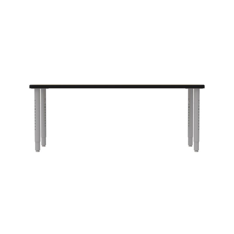WB Manufacturing ELO Rectangular School Classroom Table, 24" x 60", Adjustable Height 20.25" - 30.25" Silver 2" Legs with Nylon Glides (WBM - ELP7071 - EJAG4 - C88) - SchoolOutlet