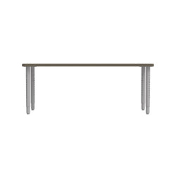 WB Manufacturing ELO Rectangular School Classroom Table, 24" x 60", Adjustable Height 20.25"-30.25" Silver 2" Legs with Nylon Glides (WBM-ELP7071-EJAG4-D17-S05)