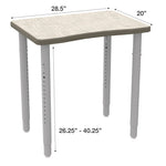 WB Manufacturing ELO Plymouth II Classroom Desk, 20