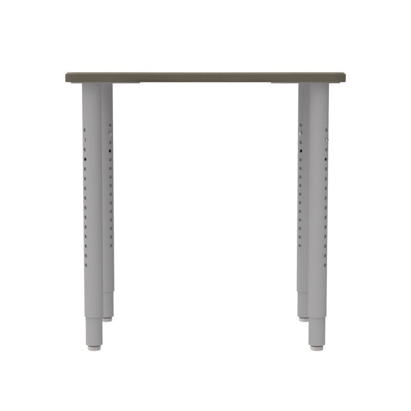 WB Manufacturing ELO Plymouth II Classroom Desk, 20" x 28.5", Adjustable Height 26.25" - 40.25" Silver 2" Legs with Nylon Glides (WBM - ELP7366 - ADJG4 - D17/T - S05) - SchoolOutlet