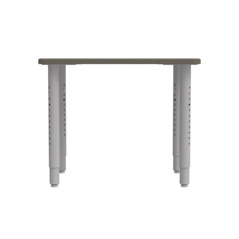 WB Manufacturing ELO Plymouth II Classroom Desk, 20" x 28.5", Adjustable Height 20.25" - 30.25" Silver 2" Legs with Nylon Glides (WBM - ELP7366 - EJAG4 - D17/T - S05) - SchoolOutlet