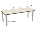 WB Manufacturing ELO Rectangular School Classroom Table, 24