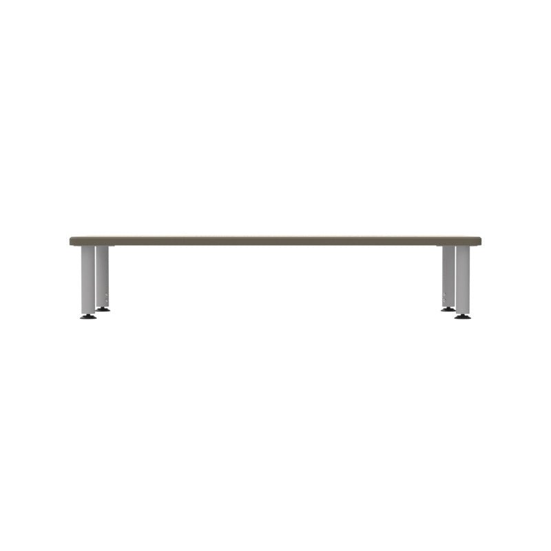 WB Manufacturing ELO Rectangular School Classroom Short Table, 24" x 60" HPL Top, Adjustable Height 12" - 19" Silver 2" Legs with Nylon Glides (WBM - ELS7071 - MJAG4) - SchoolOutlet