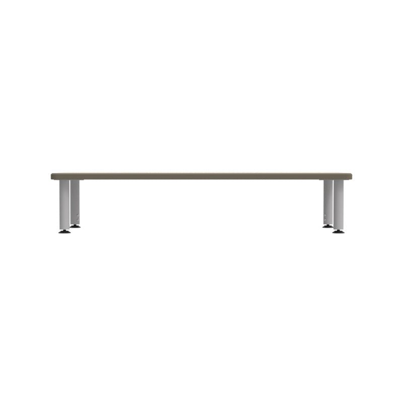WB Manufacturing ELO Rectangular School Classroom Short Table, 24" x 60" HPL Top, Adjustable Height 12" - 19" Silver 2" Legs with Nylon Glides (WBM - ELS7071 - MJAG4) - SchoolOutlet