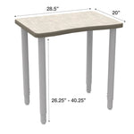 WB Manufacturing ELO Plymouth II Classroom Desk, 20