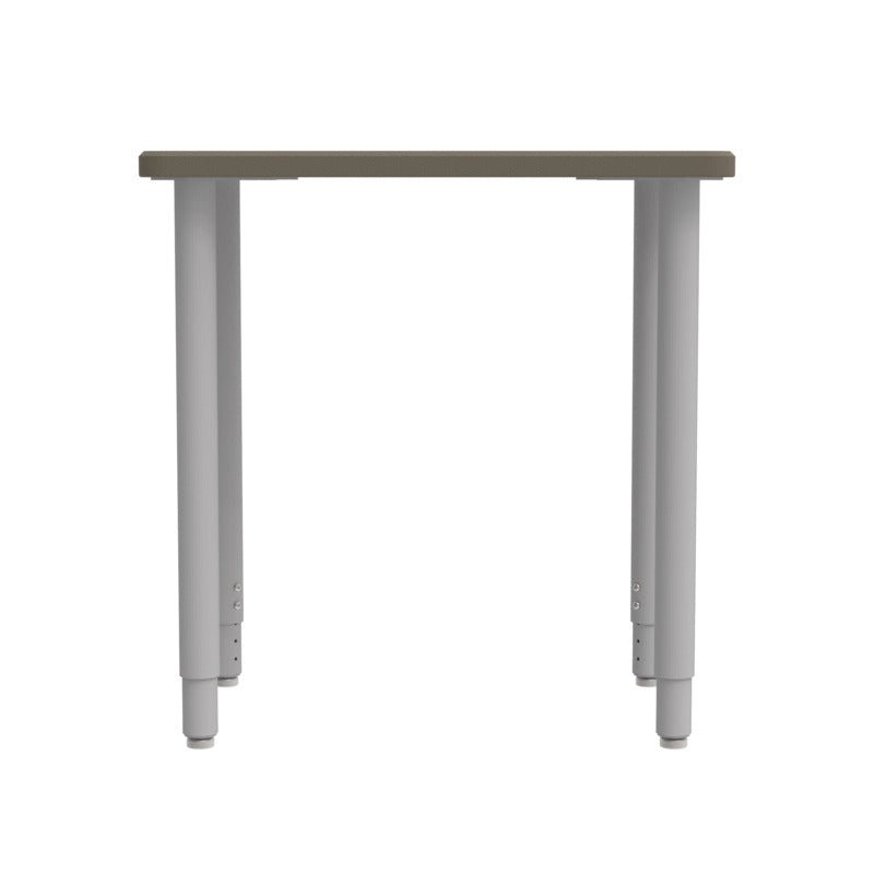 WB Manufacturing ELO Plymouth II Classroom Desk, 20" x 28.5" HPL Top, Adjustable Height 26.25" - 41.25" 2" Legs with Nylon Glides (WBM - ELS7366 - ADJG4) - SchoolOutlet