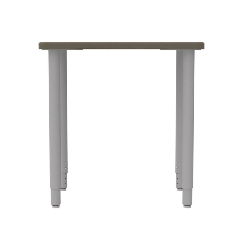 WB Manufacturing ELO Plymouth II Classroom Desk, 20" x 28.5" HPL Top, Adjustable Height 26.25" - 41.25" 2" Legs with Nylon Glides (WBM - ELS7366 - ADJG4) - SchoolOutlet