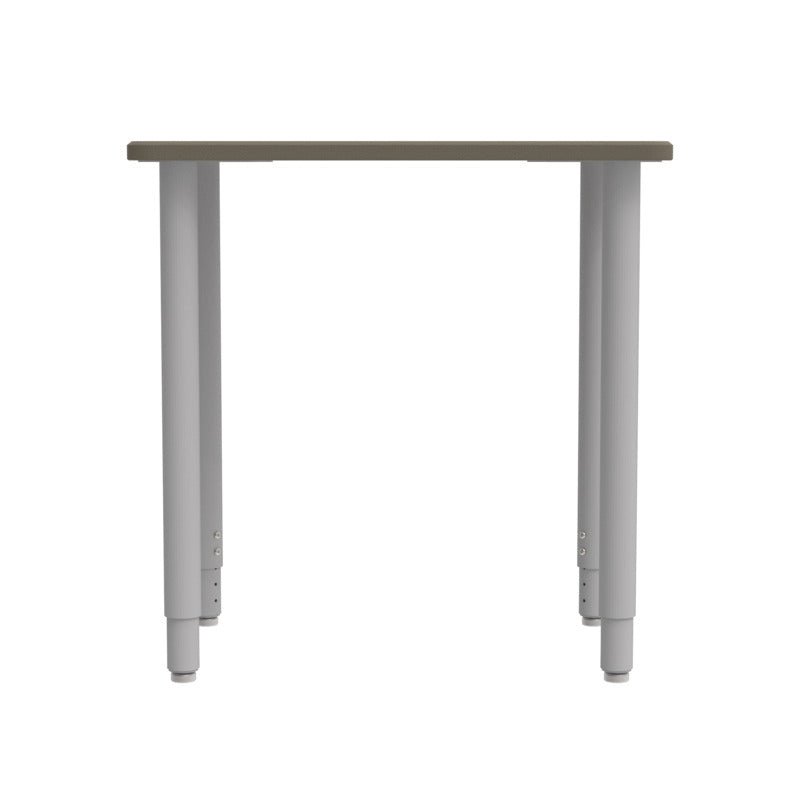 WB Manufacturing ELO Plymouth II Classroom Desk, 20" x 28.5", Adjustable Height 26.25" - 41.25" Silver 2" Legs with Nylon Glides (WBM - ELS7366 - ADJG4 - D17/T - S05) - SchoolOutlet