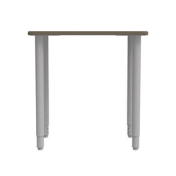 WB Manufacturing ELO Plymouth II Classroom Desk, 20" x 28.5", Adjustable Height 26.25"-41.25" Silver 2" Legs with Nylon Glides (WBM-ELS7366-ADJG4-D17/T-S05)