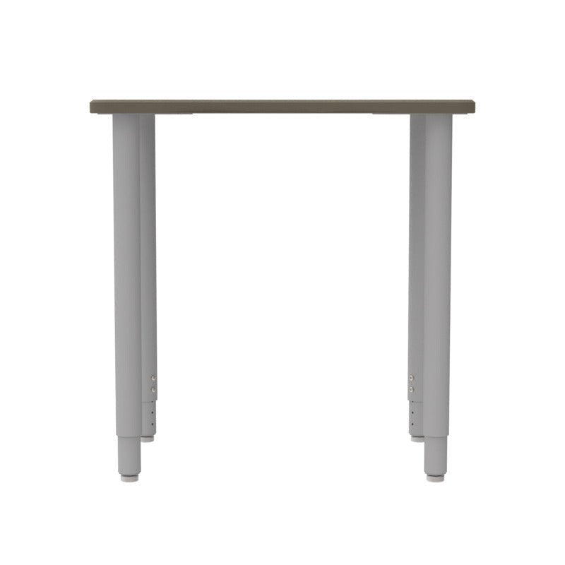 WB Manufacturing ELO Plymouth II Classroom Desk, 20" x 28.5", Adjustable Height 26.25" - 41.25" Silver 2" Legs with Nylon Glides (WBM - ELS7366 - ADJG4 - D17/T - S05) - SchoolOutlet