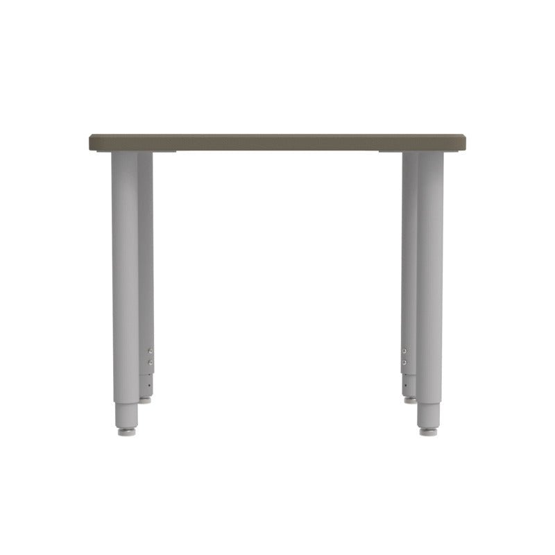 WB Manufacturing ELO Plymouth II Classroom Desk, 20" x 28.5" HPL Top, Adjustable Height 21.25" - 34.25" 2" Legs with Nylon Glides (WBM - ELS7366 - EJAG4) - SchoolOutlet