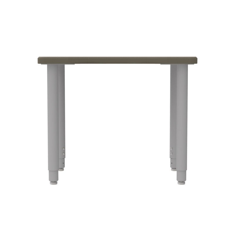 WB Manufacturing ELO Plymouth II Classroom Desk, 20" x 28.5" HPL Top, Adjustable Height 21.25" - 34.25" 2" Legs with Nylon Glides (WBM - ELS7366 - EJAG4) - SchoolOutlet