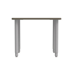WB Manufacturing ELO Plymouth II Classroom Desk, 20" x 28.5", Adjustable Height 21.25"-34.25" Silver 2" Legs with Nylon Glides (WBM-ELS7366-EJAG4-D17/T-S05)