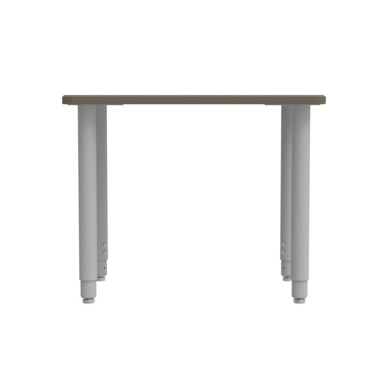 WB Manufacturing ELO Plymouth II Classroom Desk, 20" x 28.5", Adjustable Height 21.25" - 34.25" Silver 2" Legs with Nylon Glides (WBM - ELS7366 - EJAG4 - D17/T - S05) - SchoolOutlet
