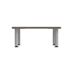 WB Manufacturing ELO Plymouth II Short Classroom Desk, 20" x 28.5", Adjustable Height 12"-19" Silver Mini 2" Legs  with Grand Hank Glides (WBM-ELS7366-MJAG4-D17/T-S05)