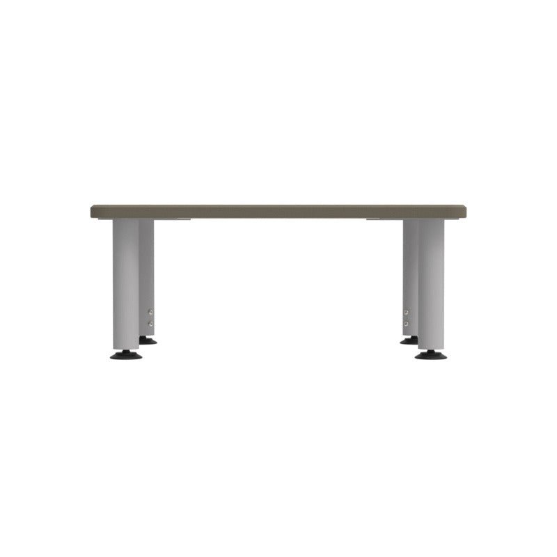 WB Manufacturing ELO Plymouth II Short Classroom Desk, 20" x 28.5", Adjustable Height 12" - 19" Silver Mini 2" Legs with Grand Hank Glides (WBM - ELS7366 - MJAG4 - D17/T - S05) - SchoolOutlet