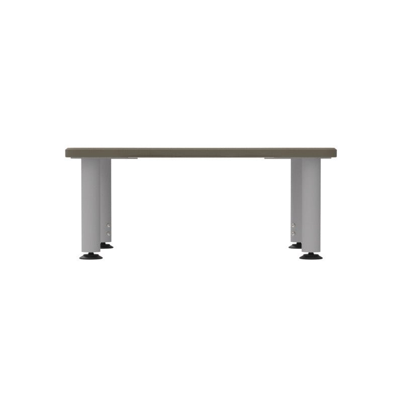 WB Manufacturing ELO Plymouth II Short Classroom Desk, 20" x 28.5", Adjustable Height 12" - 19" Silver Mini 2" Legs with Grand Hank Glides (WBM - ELS7366 - MJAG4 - D17/T - S05) - SchoolOutlet