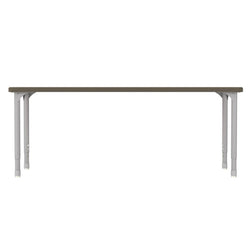 WB Manufacturing EON Rectangular School Classroom Short Table, 24" x 60" HPL Top, Adjustable Height 21.25"-34.25" Silver 1.5" Legs with Nylon Glides (WBM-EON7071-EJAG4)