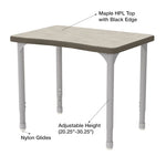 WB Manufacturing EON Plymouth II Classroom Desk, 20