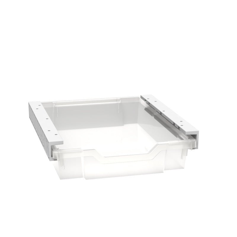 WB Manufacturing Accessory Tote Tray and Runner Kits, Translucent, 3"H x 12.3"W x 16.8"D, Under Mount Design, For WB ELO, UNE - T & Activity Desks and Tables (WBM - GKTS) - SchoolOutlet