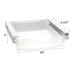 WB Manufacturing Accessory Tote Tray and Runner Kits, Translucent, 3