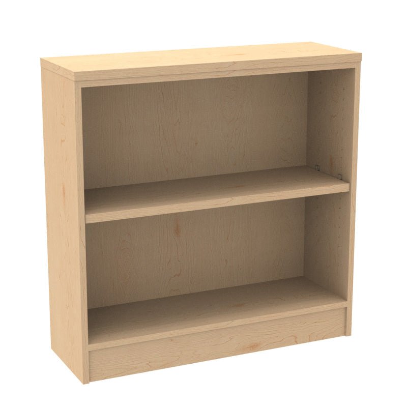 WB Manufacturing Mobile Single Sided Bookcase, 36"W x 36"H x 12"D, 1 Adjustable Shelf, Levelers (WBM - LRS1140 - 363612 - AL) - SchoolOutlet
