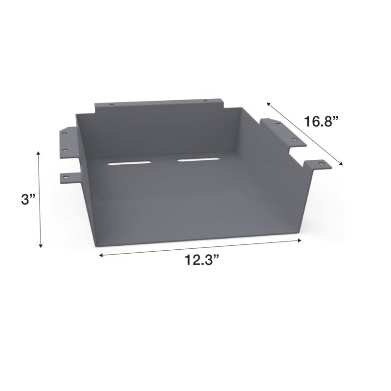 WB Manufacturing Accessory Plastic Book Box, 15.8"W x 17.9"H x 4.157"D, Under Mount Design, For WB UNE - T Desks (WBM - P16CH) - SchoolOutlet