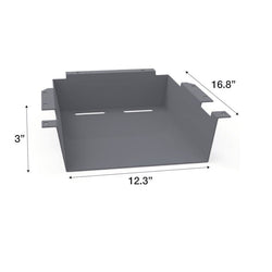 WB Manufacturing Accessory Plastic Book Box, 15.8"W x 17.9"H x 4.157"D, Under Mount Design, For WB UNE-T Desks (WBM-P16CH)