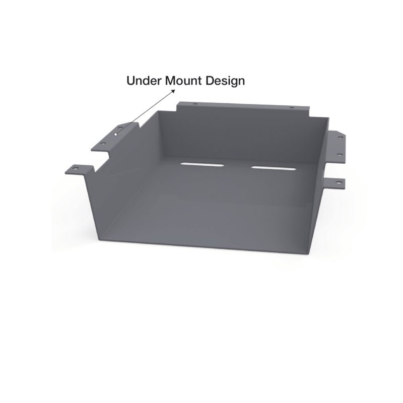 WB Manufacturing Accessory Plastic Book Box, 15.8"W x 17.9"H x 4.157"D, Under Mount Design, For WB UNE - T Desks (WBM - P16CH) - SchoolOutlet