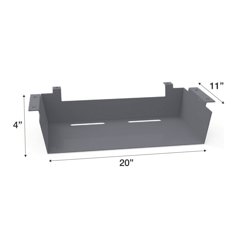 WB Manufacturing Accessory Plastic Book Box, 20"W x 11"H x 4.157"D, Under Mount Design, For WB Desks and Tables (WBM - P20CH) - SchoolOutlet