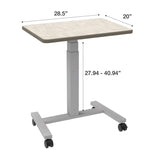 WB Manufacturing Elevate Plymouth Classroom Desk, Mobile, 20