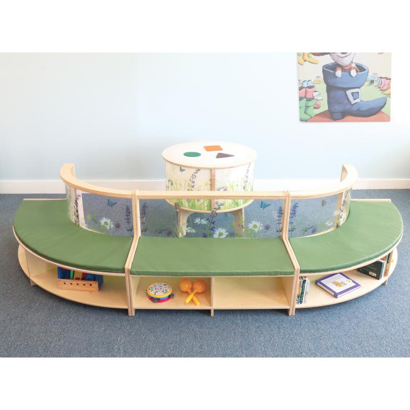 Whitney Brothers Nature View Curve In Sofa(Whitney Brothers WHT - WB0508) - SchoolOutlet